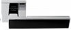 Ручка раздельная PAL-Z02-S PC/MatBlack "Нью-Йорк" полированный хром черный
