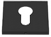 Накладка на цилиндр квадратная Cosmo черный 